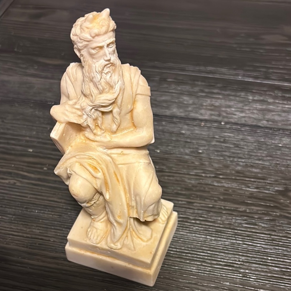 Vintage Mose Statue Moses, Carved Sculpture